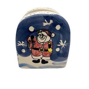 Snowman / Santa Claus Napkin Holder - 4" Tall - Unbranded - Christmas Decor